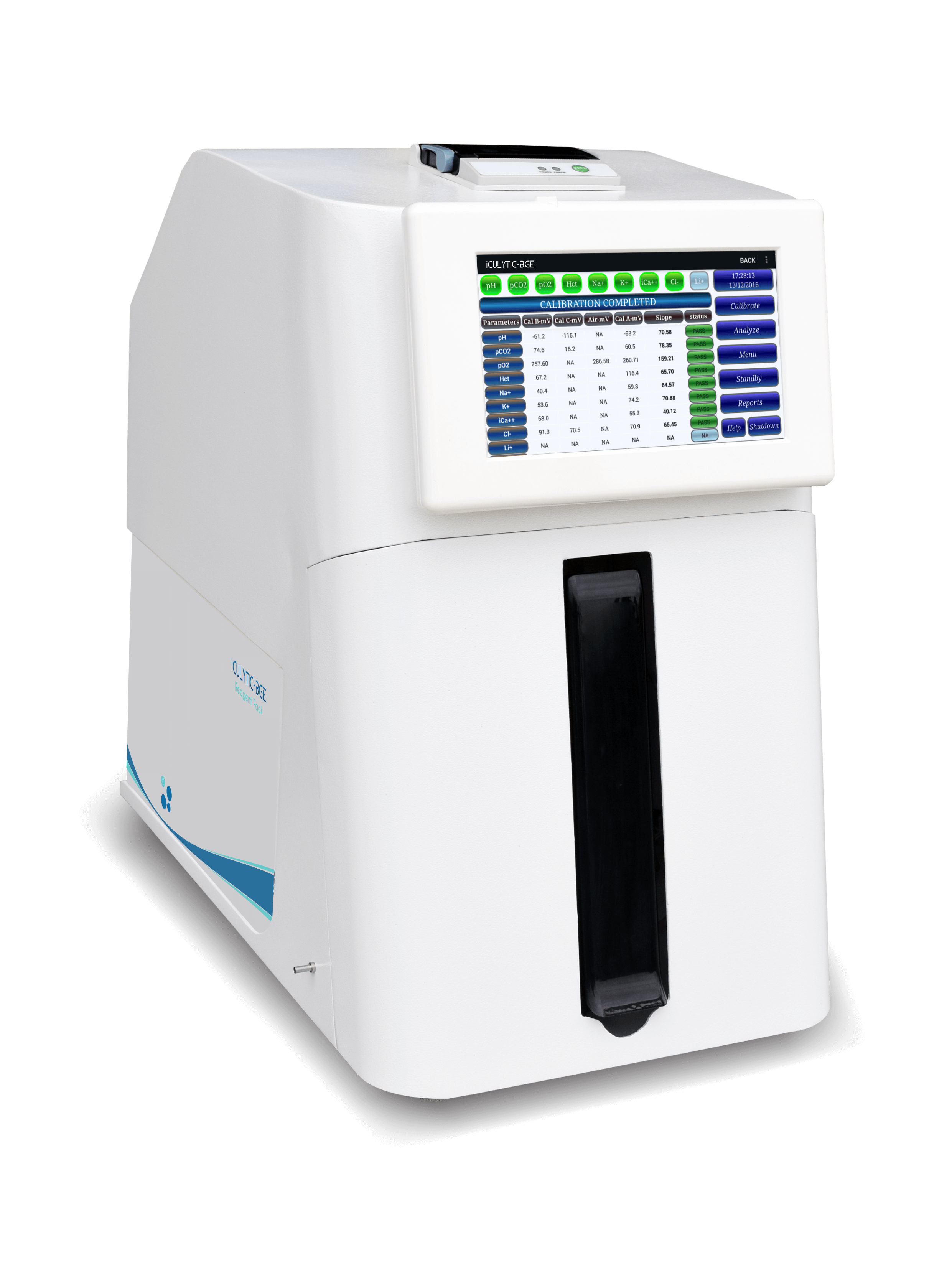 20180328 PIC 10 - ELECTROLYTE - BLOOD GAS ANALYZERS - iCULYTIC-BGE - SIDE (ON)