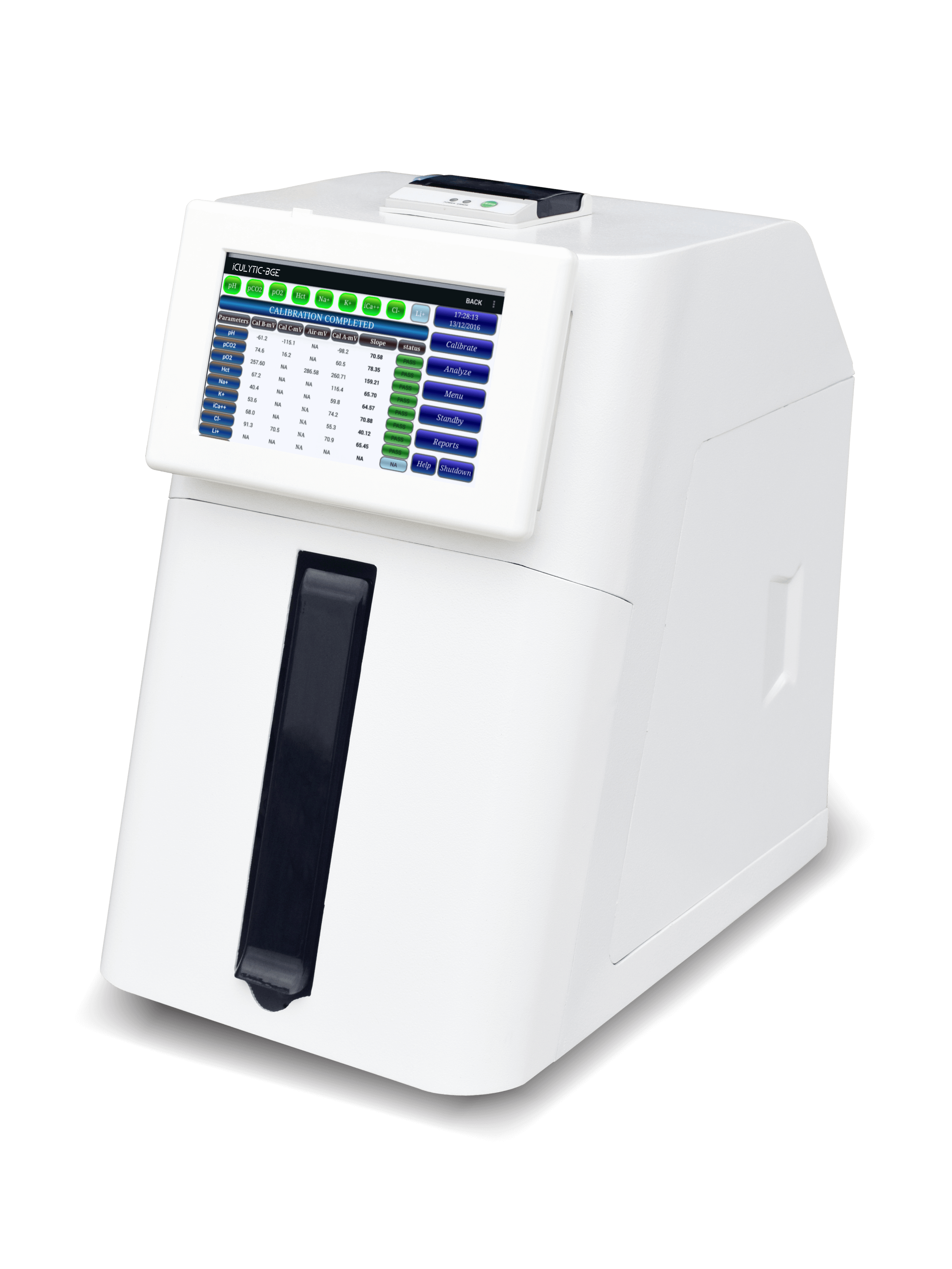 20180328 PIC 7 - ELECTROLYTE - BLOOD GAS ANALYZERS - iCULYTIC-BGE - SIDE (ON)